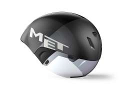 M E T Codatronca Kask Rowerowy Czarny/Srebrny - S 52-56 cm