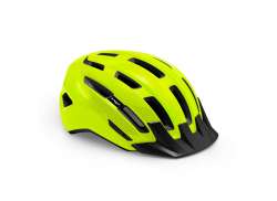 M E T Downtown Cycling Helmet Fluo Yellow Glossy - M/L 58-61