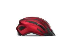M E T Downtown Kask Rowerowy Czerwony Polyskliwe - M/L 58-61 cm