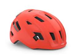 M E T E-Mob Cycling Helmet Coral Red - S 52-56 cm