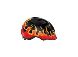 M E T Hooray Cyklistick&aacute; Helma Čern&aacute; Flames - S/M 52-55 cm