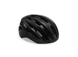 M E T Miles Cycling Helmet Black Glossy - M/L 58-61 cm