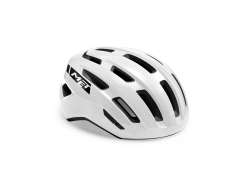M E T Miles Cycling Helmet White Glossy - M/L 58-61 cm