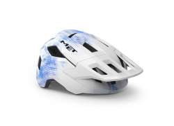 M E T Refugio Mips Para Niños Casco Ciclista Blanco/Azul - 52-56 cm