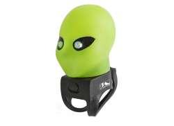 M-Wave Alien Headlight + Horn &#216;22,2-31,8mm - Green/Black