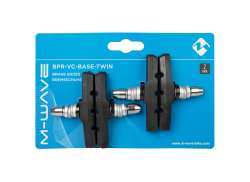 M-Wave BPR-VC ブレーキ パッド セット V-ブレーキ 70mm - ブラック (2)