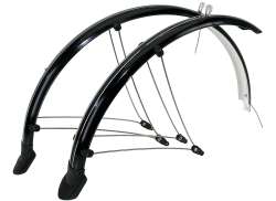 M-Wave 挡泥板套装 28&quot; 45mm 塑料 - 黑色