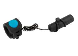M-Wave Fietsbel Elektrisch - Zwart/Blauw