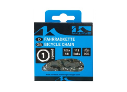 M-Wave Lancuch Rowerowy 1V 1/2x1/8" 112L - Szary/Brazowy