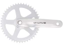 M-Wave Mighty Kranksæt 46 Tand 170mm Aluminium - Sølv
