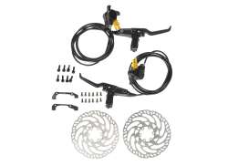 Magura Hydraulic Disc Brake Set Complete Front/Rear - Bl