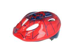 Marvel Spiderman Kinder Fietshelm Rood/Blauw - 52-56 cm