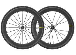 Mavic Elipse Pro Carbon UST Track Wheel Set 28&quot; Carbon - Bl