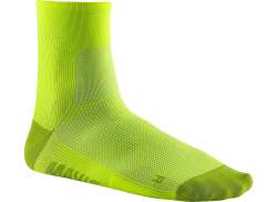 Mavic Essential Mid Cykelsockor Safety Geel