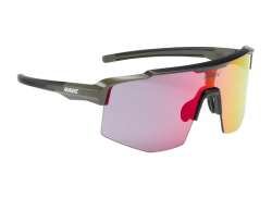 Mavic MVS Shield Cycling Glasses Red - Khaki