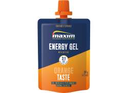 Maxim Energi Gel Med Cafe&iuml;ne 100g - Oransje (24)