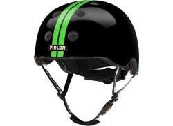 Melon Helm Straight Groen/Zwart