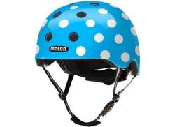 Melon Helmet Dots Blue/White - XL/2XL 58-63 cm