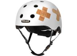 Melon Helmet Plastered White - M/L 52-58 cm