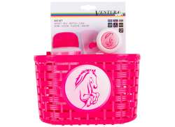 Messingschlager Accessorio Set Paarden - Rosa