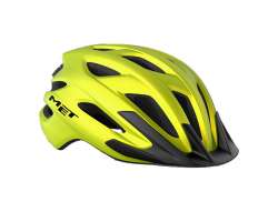 MET Crossover Cyklistick&aacute; Helma Limetkov&aacute; Žlut&aacute; Kovov&yacute; - M 52-59 cm