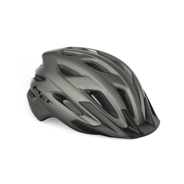 Prophete Fahrradhelm Mit Integrierter Led, EKO Glue On, Größe: 52-59 Cm, Farbe: Dunkel Grau Casco De Bicicleta, Adultos Unisex, Gris, 52-59cm
