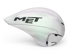 MET Drone Wide Body Cycling Helmet White Iridescent - M54-58