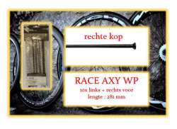 Miche Eger Sæt Lf/Rf For. Race Axy WP - Sort (10)