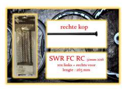 Miche 辐条 套装 Lf/Rf 为. SWR FC RC 50mm 2016 - 黑色 (10)