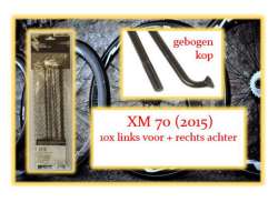 Miche 辐条 套装 Lf/Rr 为. XM 70 2015 - 黑色 (10)