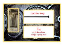 Miche 辐条 套装 Lr 为. K4 - 黑色 (5)
