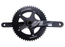 Miche Pistard 2.0 Crankset 50T 170mm Aluminum - Black