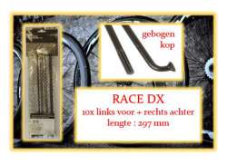 Miche 스포크 세트 Lf/Rr For. Race DX - 블랙 (10)