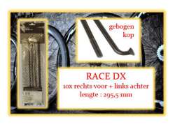 Miche Speiche Set Rf/Lr Für. Race AXT WP Disc - Schwarz (10)