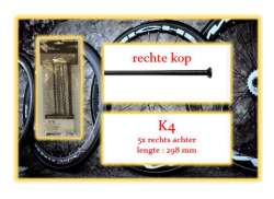 Miche Speiche Set RR F&uuml;r. K4 - Schwarz (5)