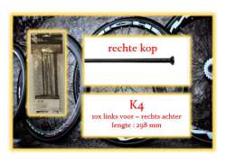 Miche Spoke Set Lf/Rf For. K4 - Black (10)