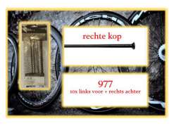 Miche Spoke Set Lf/RR For. 977 Straight - Black (10)