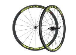 Miche Supertype 358 Wheelset 28\" CA Carbon - Gray/Yellow