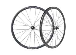 Miche Syntium Aero ホイールセット 28&quot; Campagnolo チューブレス - ブラック