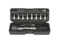 Mighty Chave De Torque 1/4" 2-25Nm Incluindo. Conjunto De Brocas - Preto/Prata