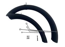 Mirage Conjunto De Guarda-Lamas 20&quot; Incluindo. Fixa&ccedil;&atilde;o Para. Fatbike - Preto