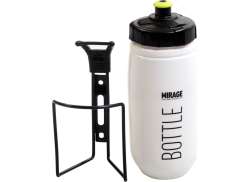 Mirage Drikkeflaske Med Holder 600cc Hvid