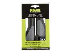 Mirage Grips in Style Handvatten 132/100mm - Zwart/Grijs