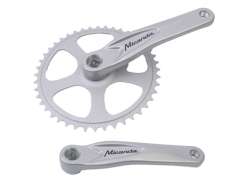 Miranda Alfa 1 Crankset 1V 44T 170mm Aluminum - Silver