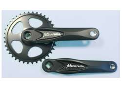 Miranda Alfa 1 Juego De Bielas 38T 170mm - Negro