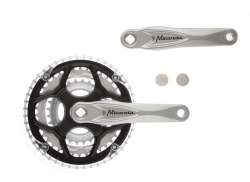 Miranda Alfa 3 Crankstel 8V 48/38/28T 8mm - Zilver