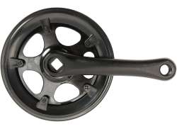 Miranda Crankstel 160mm 32T Aluminium - Zwart