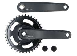 Miranda Delta P&eacute;dalier 38T 1V 170mm Carr&eacute; Axe - Noir