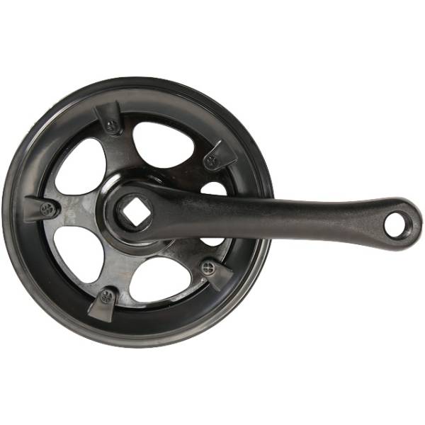 Pédalier Strixvaria 38 Dents Aluminium Acier Noir - Compatible Vélo De Ville