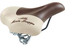Monte Grappa Bicycle Saddle Fashion Dark Brown/Cream